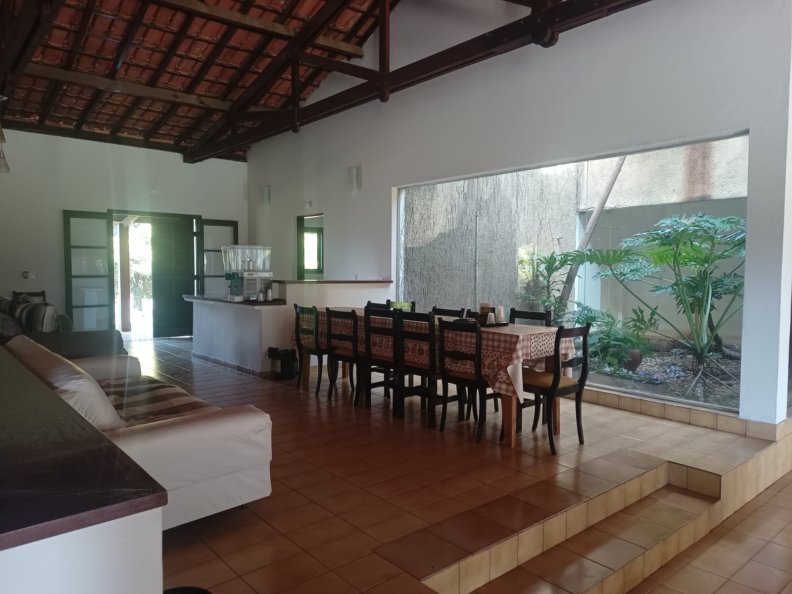 Área de coffee break do Centro de Treinamento Tecnoseg para brigadistas